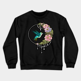 Cute Humming Bird Crown Costume Gift Crewneck Sweatshirt